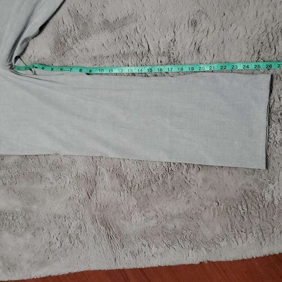 Light gray mid rise loose fit trousers - Picture 10 of 17